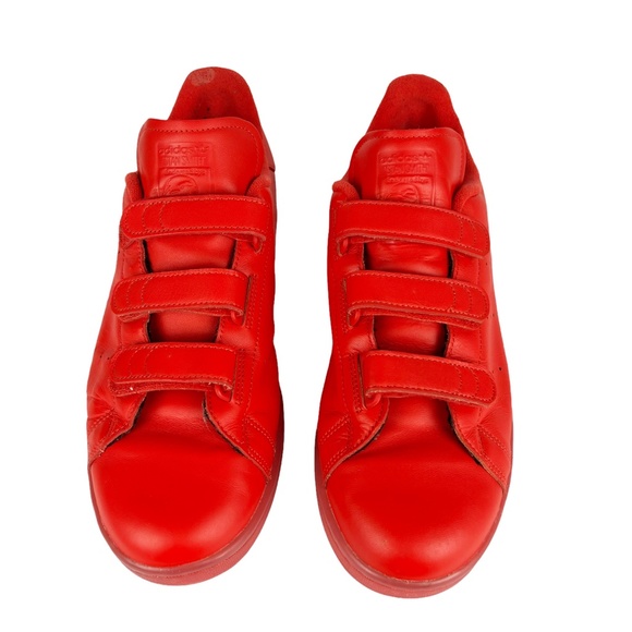 2016 Adidas Originals Stan Smith Mens Size 10.5 Red S80043 Velcro Sneakers main image 11